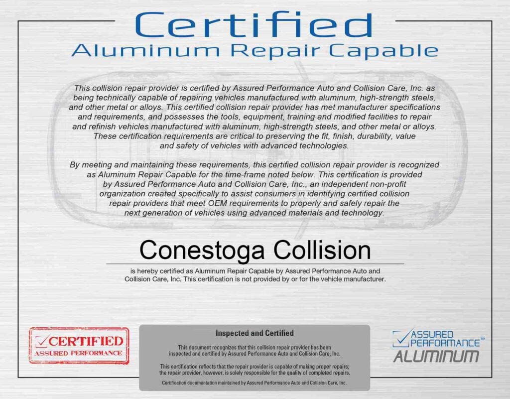 Certified-Aluminum-Repair